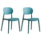 Modern Plastic Side Chair Solid Back Dining Chair for Restaurant Blue 2 Piece Set Clearhalo ' kitchen&dining_furn' 'Dining Chairs' 'Dining Tables & Seating' 'dining_chair' 'furn' 'furn_dining_chair' 'Furniture' 'furniture_dining_chair' 'Kitchen & Dining Furniture' 'kitchen' 4421221