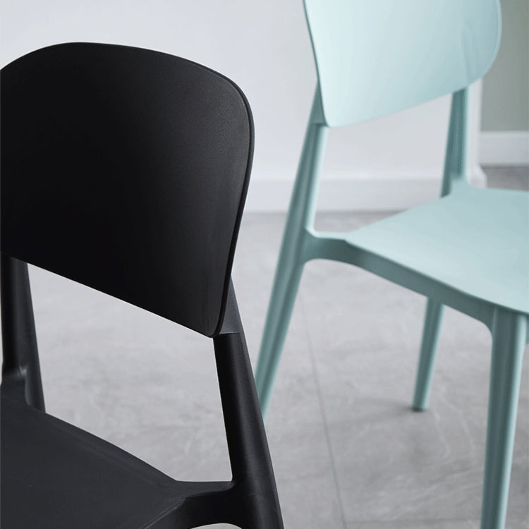 Modern Plastic Side Chair Solid Back Dining Chair for Restaurant Clearhalo ' kitchen&dining_furn' 'Dining Chairs' 'Dining Tables & Seating' 'dining_chair' 'furn' 'furn_dining_chair' 'Furniture' 'furniture_dining_chair' 'Kitchen & Dining Furniture' 'kitchen' 4421226