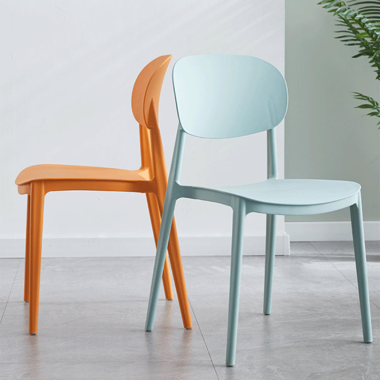 Modern Plastic Side Chair Solid Back Dining Chair for Restaurant Clearhalo ' kitchen&dining_furn' 'Dining Chairs' 'Dining Tables & Seating' 'dining_chair' 'furn' 'furn_dining_chair' 'Furniture' 'furniture_dining_chair' 'Kitchen & Dining Furniture' 'kitchen' 4421228