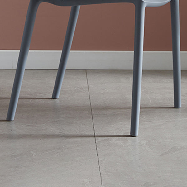 Modern Plastic Indoor-Outdoor Dining Chairs Solid Back Side Chair Clearhalo ' kitchen&dining_furn' 'Dining Chairs' 'Dining Tables & Seating' 'dining_chair' 'Furniture' 'furniture_dining_chair' 'Kitchen & Dining Furniture' 'kitchen' 4421247