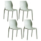 Modern Plastic Indoor-Outdoor Dining Chairs Solid Back Side Chair Light Green Set of 4 Clearhalo ' kitchen&dining_furn' 'Dining Chairs' 'Dining Tables & Seating' 'dining_chair' 'Furniture' 'furniture_dining_chair' 'Kitchen & Dining Furniture' 'kitchen' 4421257