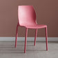 Modern Plastic Indoor-Outdoor Dining Chairs Solid Back Side Chair Crimson 1 Piece Clearhalo ' kitchen&dining_furn' 'Dining Chairs' 'Dining Tables & Seating' 'dining_chair' 'Furniture' 'furniture_dining_chair' 'Kitchen & Dining Furniture' 'kitchen' 4421261