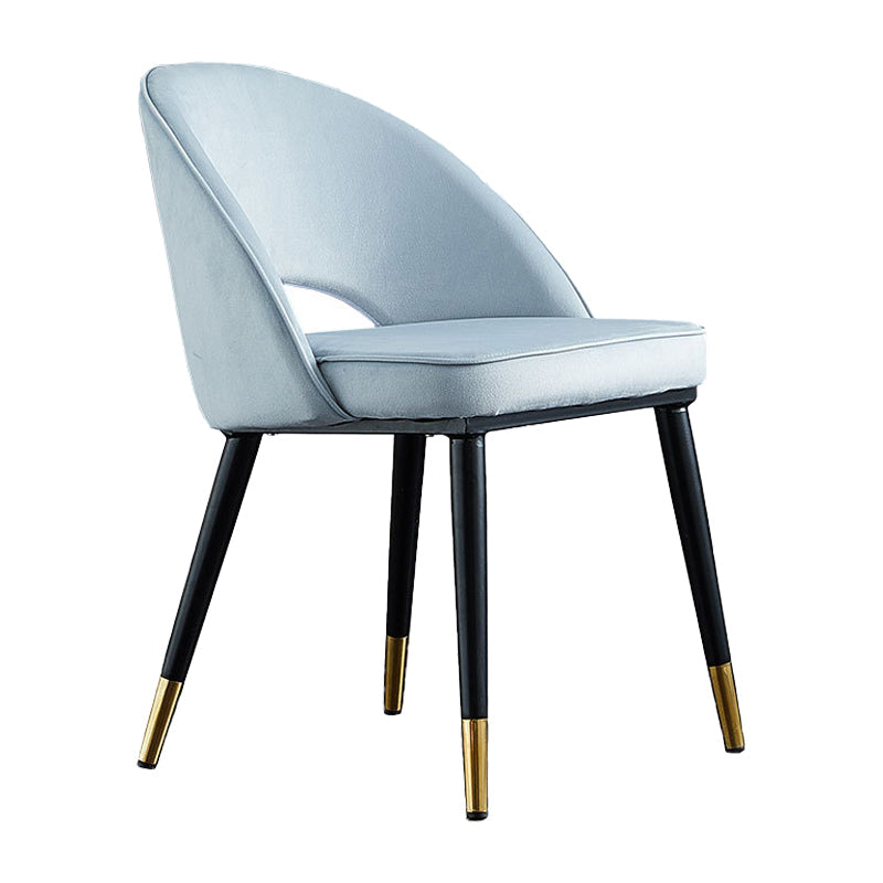 Contemporary Indoor Dining Chair Open Back Side Chair for Brasserie Grey 1 Piece Clearhalo ' kitchen&dining_furn' 'Dining Chairs' 'Dining Tables & Seating' 'dining_chair' 'furn' 'furn_dining_chair' 'Furniture' 'furniture_dining_chair' 'Kitchen & Dining Furniture' 'kitchen' 4421309