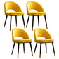 Contemporary Indoor Dining Chair Open Back Side Chair for Brasserie Yellow 4 Piece Set Clearhalo ' kitchen&dining_furn' 'Dining Chairs' 'Dining Tables & Seating' 'dining_chair' 'furn' 'furn_dining_chair' 'Furniture' 'furniture_dining_chair' 'Kitchen & Dining Furniture' 'kitchen' 4421318