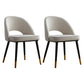 Contemporary Indoor Dining Chair Open Back Side Chair for Brasserie Off-White 2 Piece Set Clearhalo ' kitchen&dining_furn' 'Dining Chairs' 'Dining Tables & Seating' 'dining_chair' 'furn' 'furn_dining_chair' 'Furniture' 'furniture_dining_chair' 'Kitchen & Dining Furniture' 'kitchen' 4421345