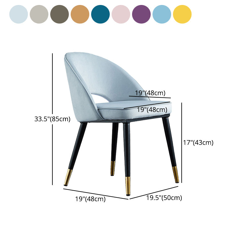 Contemporary Indoor Dining Chair Open Back Side Chair for Brasserie Clearhalo ' kitchen&dining_furn' 'Dining Chairs' 'Dining Tables & Seating' 'dining_chair' 'furn' 'furn_dining_chair' 'Furniture' 'furniture_dining_chair' 'Kitchen & Dining Furniture' 'kitchen' 4421347
