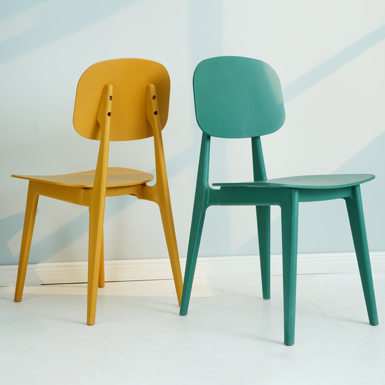 Modern Plastic Side Chair Indoor-Outdoor Open Back Dining Armless Chairs Clearhalo ' kitchen&dining_furn' 'Dining Chairs' 'Dining Tables & Seating' 'dining_chair' 'furn' 'furn_dining_chair' 'Furniture' 'furniture_dining_chair' 'Kitchen & Dining Furniture' 'kitchen' 4421348
