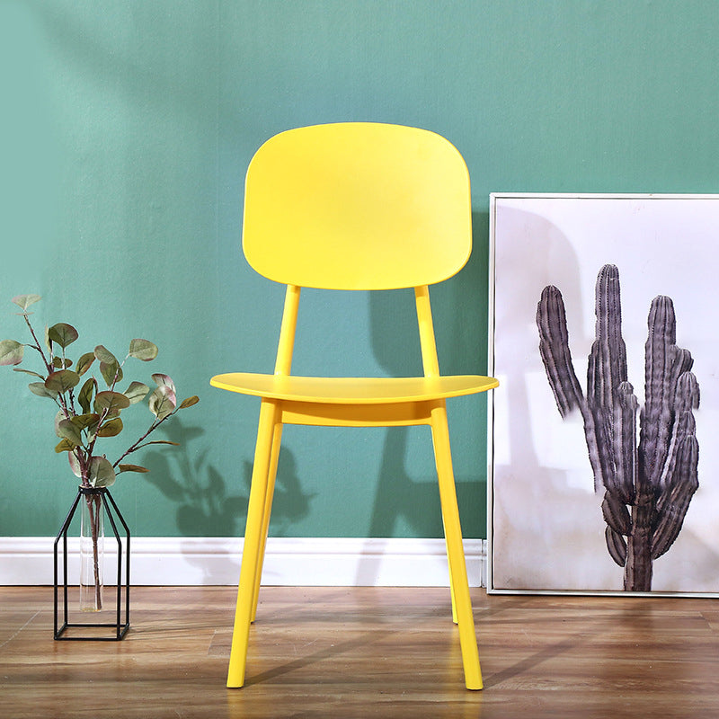 Modern Plastic Side Chair Indoor-Outdoor Open Back Dining Armless Chairs Clearhalo ' kitchen&dining_furn' 'Dining Chairs' 'Dining Tables & Seating' 'dining_chair' 'furn' 'furn_dining_chair' 'Furniture' 'furniture_dining_chair' 'Kitchen & Dining Furniture' 'kitchen' 4421351