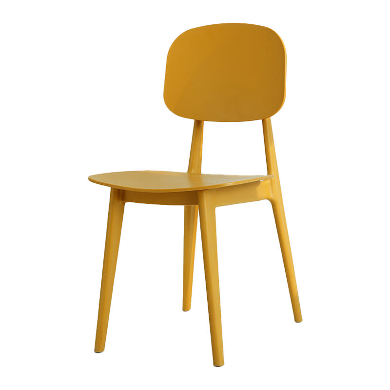 Modern Plastic Side Chair Indoor-Outdoor Open Back Dining Armless Chairs Clearhalo ' kitchen&dining_furn' 'Dining Chairs' 'Dining Tables & Seating' 'dining_chair' 'furn' 'furn_dining_chair' 'Furniture' 'furniture_dining_chair' 'Kitchen & Dining Furniture' 'kitchen' 4421357