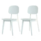 Modern Plastic Side Chair Indoor-Outdoor Open Back Dining Armless Chairs White 2 Piece Set Clearhalo ' kitchen&dining_furn' 'Dining Chairs' 'Dining Tables & Seating' 'dining_chair' 'furn' 'furn_dining_chair' 'Furniture' 'furniture_dining_chair' 'Kitchen & Dining Furniture' 'kitchen' 4421362