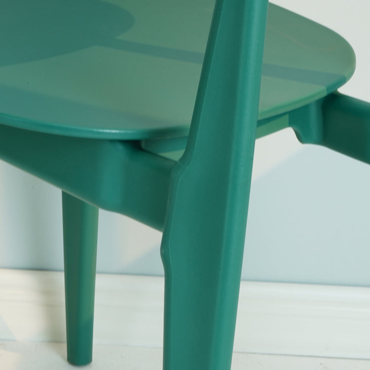 Modern Plastic Side Chair Indoor-Outdoor Open Back Dining Armless Chairs Clearhalo ' kitchen&dining_furn' 'Dining Chairs' 'Dining Tables & Seating' 'dining_chair' 'furn' 'furn_dining_chair' 'Furniture' 'furniture_dining_chair' 'Kitchen & Dining Furniture' 'kitchen' 4421363