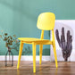 Modern Plastic Side Chair Indoor-Outdoor Open Back Dining Armless Chairs Fluorescent Yellow 1 Piece Clearhalo ' kitchen&dining_furn' 'Dining Chairs' 'Dining Tables & Seating' 'dining_chair' 'furn' 'furn_dining_chair' 'Furniture' 'furniture_dining_chair' 'Kitchen & Dining Furniture' 'kitchen' 4421376