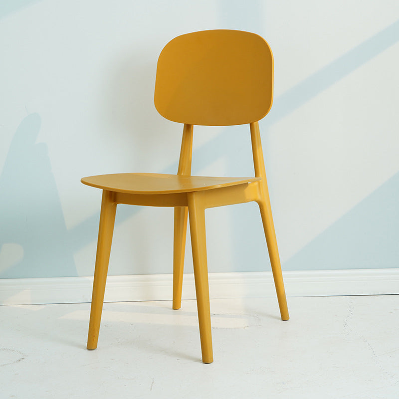 Modern Plastic Side Chair Indoor-Outdoor Open Back Dining Armless Chairs Ginger 1 Piece Clearhalo ' kitchen&dining_furn' 'Dining Chairs' 'Dining Tables & Seating' 'dining_chair' 'furn' 'furn_dining_chair' 'Furniture' 'furniture_dining_chair' 'Kitchen & Dining Furniture' 'kitchen' 4421379