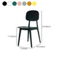 Modern Plastic Side Chair Indoor-Outdoor Open Back Dining Armless Chairs Clearhalo ' kitchen&dining_furn' 'Dining Chairs' 'Dining Tables & Seating' 'dining_chair' 'furn' 'furn_dining_chair' 'Furniture' 'furniture_dining_chair' 'Kitchen & Dining Furniture' 'kitchen' 4421382
