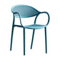 Plastic Modern Indoor-Outdoor Dining Chairs Solid Back Arm Chair Clearhalo ' kitchen&dining_furn' 'Dining Chairs' 'Dining Tables & Seating' 'dining_chair' 'Furniture' 'furniture_dining_chair' 'Kitchen & Dining Furniture' 'kitchen' 4421392