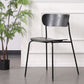 Industrial Indoor-Outdoor Armless Chair Metal Open Back Dining Chair Black 1 Piece Clearhalo ' kitchen&dining_furn' 'Dining Chairs' 'Dining Tables & Seating' 'dining_chair' 'furn' 'furn_dining_chair' 'Furniture' 'furniture_dining_chair' 'Kitchen & Dining Furniture' 'kitchen' 4421404