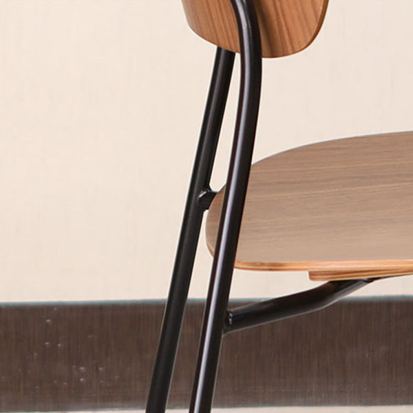 Industrial Indoor-Outdoor Armless Chair Metal Open Back Dining Chair Clearhalo ' kitchen&dining_furn' 'Dining Chairs' 'Dining Tables & Seating' 'dining_chair' 'furn' 'furn_dining_chair' 'Furniture' 'furniture_dining_chair' 'Kitchen & Dining Furniture' 'kitchen' 4421418