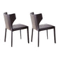 Metal Modern Indoor-Outdoor Chair Armless Wingback Dining Side Chair Grey 2 Piece Set Clearhalo ' kitchen&dining_furn' 'Dining Chairs' 'Dining Tables & Seating' 'dining_chair' 'furn' 'furn_dining_chair' 'Furniture' 'furniture_dining_chair' 'Kitchen & Dining Furniture' 'kitchen' 4421448