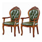 Traditional Dining Chairs Arm Side Chair for Kitchen with Wooden Legs Green 2 Piece Set Clearhalo ' kitchen&dining_furn' 'Dining Chairs' 'Dining Tables & Seating' 'dining_chair' 'furn' 'furn_dining_chair' 'Furniture' 'furniture_dining_chair' 'Kitchen & Dining Furniture' 'kitchen' 4421471