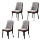 Home Scandinavian Side Chair Metal Upholstered Parsons Dining Room Chair Gray Coffee 4 Piece Set Black Clearhalo ' kitchen&dining_furn' 'Dining Chairs' 'Dining Tables & Seating' 'dining_chair' 'furn' 'furn_dining_chair' 'Furniture' 'furniture_dining_chair' 'Kitchen & Dining Furniture' 'kitchen' 4421481