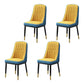 Home Scandinavian Side Chair Metal Upholstered Parsons Dining Room Chair Yellow Blue 4 Piece Set Brass Gold Clearhalo ' kitchen&dining_furn' 'Dining Chairs' 'Dining Tables & Seating' 'dining_chair' 'furn' 'furn_dining_chair' 'Furniture' 'furniture_dining_chair' 'Kitchen & Dining Furniture' 'kitchen' 4421483
