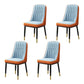 Home Scandinavian Side Chair Metal Upholstered Parsons Dining Room Chair Orange Blue 4 Piece Set Brass Gold Clearhalo ' kitchen&dining_furn' 'Dining Chairs' 'Dining Tables & Seating' 'dining_chair' 'furn' 'furn_dining_chair' 'Furniture' 'furniture_dining_chair' 'Kitchen & Dining Furniture' 'kitchen' 4421495