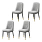 Home Scandinavian Side Chair Metal Upholstered Parsons Dining Room Chair Grey 4 Piece Set Brass Gold Clearhalo ' kitchen&dining_furn' 'Dining Chairs' 'Dining Tables & Seating' 'dining_chair' 'furn' 'furn_dining_chair' 'Furniture' 'furniture_dining_chair' 'Kitchen & Dining Furniture' 'kitchen' 4421500