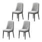 Home Scandinavian Side Chair Metal Upholstered Parsons Dining Room Chair Grey 4 Piece Set Black Clearhalo ' kitchen&dining_furn' 'Dining Chairs' 'Dining Tables & Seating' 'dining_chair' 'furn' 'furn_dining_chair' 'Furniture' 'furniture_dining_chair' 'Kitchen & Dining Furniture' 'kitchen' 4421502