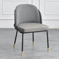 Nordic Dining Chairs Parsons Arm Chair for Kitchen with Metal Legs Dark Gray 1 Piece Clearhalo ' kitchen&dining_furn' 'Dining Chairs' 'Dining Tables & Seating' 'dining_chair' 'furn' 'furn_dining_chair' 'Furniture' 'furniture_dining_chair' 'Kitchen & Dining Furniture' 'kitchen' 4421508