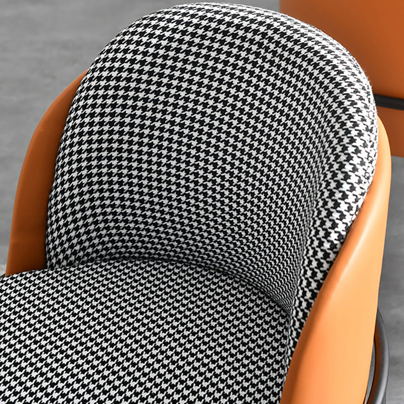 Nordic Dining Chairs Parsons Arm Chair for Kitchen with Metal Legs Clearhalo ' kitchen&dining_furn' 'Dining Chairs' 'Dining Tables & Seating' 'dining_chair' 'furn' 'furn_dining_chair' 'Furniture' 'furniture_dining_chair' 'Kitchen & Dining Furniture' 'kitchen' 4421517