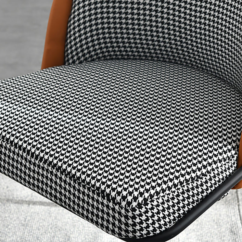 Nordic Dining Chairs Parsons Arm Chair for Kitchen with Metal Legs Clearhalo ' kitchen&dining_furn' 'Dining Chairs' 'Dining Tables & Seating' 'dining_chair' 'furn' 'furn_dining_chair' 'Furniture' 'furniture_dining_chair' 'Kitchen & Dining Furniture' 'kitchen' 4421518