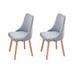 Modern Wooden Dining Side Chair Parsons Dining Armless Chair for Restaurant Light Gray 2 Piece Set Clearhalo ' kitchen&dining_furn' 'Dining Chairs' 'Dining Tables & Seating' 'dining_chair' 'furn' 'furn_dining_chair' 'Furniture' 'furniture_dining_chair' 'Kitchen & Dining Furniture' 'kitchen' 4421559