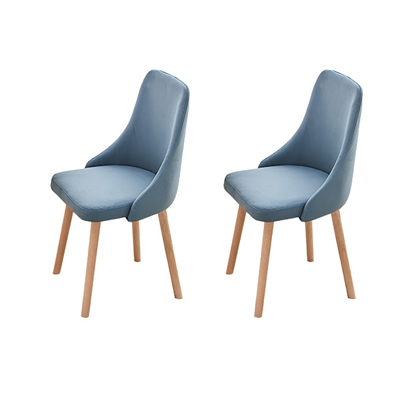 Modern Wooden Dining Side Chair Parsons Dining Armless Chair for Restaurant Dark Blue 2 Piece Set Clearhalo ' kitchen&dining_furn' 'Dining Chairs' 'Dining Tables & Seating' 'dining_chair' 'furn' 'furn_dining_chair' 'Furniture' 'furniture_dining_chair' 'Kitchen & Dining Furniture' 'kitchen' 4421561