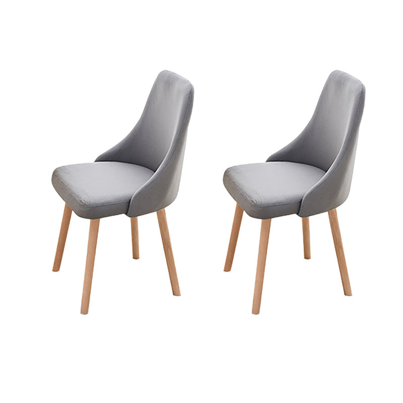 Modern Wooden Dining Side Chair Parsons Dining Armless Chair for Restaurant Dark Gray 2 Piece Set Clearhalo ' kitchen&dining_furn' 'Dining Chairs' 'Dining Tables & Seating' 'dining_chair' 'furn' 'furn_dining_chair' 'Furniture' 'furniture_dining_chair' 'Kitchen & Dining Furniture' 'kitchen' 4421563