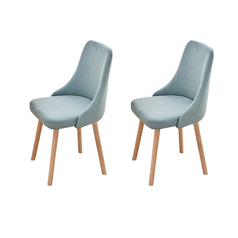 Modern Wooden Dining Side Chair Parsons Dining Armless Chair for Restaurant Mint Green 2 Piece Set Clearhalo ' kitchen&dining_furn' 'Dining Chairs' 'Dining Tables & Seating' 'dining_chair' 'furn' 'furn_dining_chair' 'Furniture' 'furniture_dining_chair' 'Kitchen & Dining Furniture' 'kitchen' 4421565