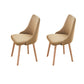 Modern Wooden Dining Side Chair Parsons Dining Armless Chair for Restaurant Khaki 2 Piece Set Clearhalo ' kitchen&dining_furn' 'Dining Chairs' 'Dining Tables & Seating' 'dining_chair' 'furn' 'furn_dining_chair' 'Furniture' 'furniture_dining_chair' 'Kitchen & Dining Furniture' 'kitchen' 4421567