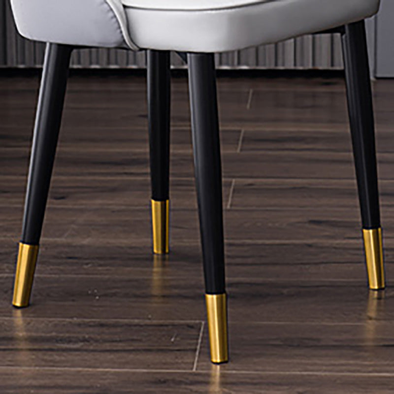 Scandinavian Indoor Side Chair Metal Upholstered Parsons Dining Room Chair Clearhalo ' kitchen&dining_furn' 'Dining Chairs' 'Dining Tables & Seating' 'dining_chair' 'furn' 'furn_dining_chair' 'Furniture' 'furniture_dining_chair' 'Kitchen & Dining Furniture' 'kitchen' 4421583