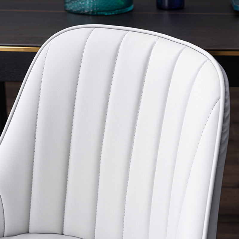 Scandinavian Indoor Side Chair Metal Upholstered Parsons Dining Room Chair Clearhalo ' kitchen&dining_furn' 'Dining Chairs' 'Dining Tables & Seating' 'dining_chair' 'furn' 'furn_dining_chair' 'Furniture' 'furniture_dining_chair' 'Kitchen & Dining Furniture' 'kitchen' 4421585