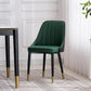 Scandinavian Indoor Side Chair Metal Upholstered Parsons Dining Room Chair Green-Black 1 Piece Brass Gold Clearhalo ' kitchen&dining_furn' 'Dining Chairs' 'Dining Tables & Seating' 'dining_chair' 'furn' 'furn_dining_chair' 'Furniture' 'furniture_dining_chair' 'Kitchen & Dining Furniture' 'kitchen' 4421586