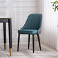 Scandinavian Indoor Side Chair Metal Upholstered Parsons Dining Room Chair Dark Blue-Gray 1 Piece Black Clearhalo ' kitchen&dining_furn' 'Dining Chairs' 'Dining Tables & Seating' 'dining_chair' 'furn' 'furn_dining_chair' 'Furniture' 'furniture_dining_chair' 'Kitchen & Dining Furniture' 'kitchen' 4421598