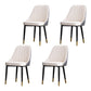 Scandinavian Indoor Side Chair Metal Upholstered Parsons Dining Room Chair White-Gray 4 Piece Set Brass Gold Clearhalo ' kitchen&dining_furn' 'Dining Chairs' 'Dining Tables & Seating' 'dining_chair' 'furn' 'furn_dining_chair' 'Furniture' 'furniture_dining_chair' 'Kitchen & Dining Furniture' 'kitchen' 4421612