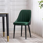 Scandinavian Indoor Side Chair Metal Upholstered Parsons Dining Room Chair Green-Black 1 Piece Black Clearhalo ' kitchen&dining_furn' 'Dining Chairs' 'Dining Tables & Seating' 'dining_chair' 'furn' 'furn_dining_chair' 'Furniture' 'furniture_dining_chair' 'Kitchen & Dining Furniture' 'kitchen' 4421616