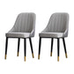 Scandinavian Indoor Side Chair Metal Upholstered Parsons Dining Room Chair Grey 2 Piece Set Brass Gold Clearhalo ' kitchen&dining_furn' 'Dining Chairs' 'Dining Tables & Seating' 'dining_chair' 'furn' 'furn_dining_chair' 'Furniture' 'furniture_dining_chair' 'Kitchen & Dining Furniture' 'kitchen' 4421623