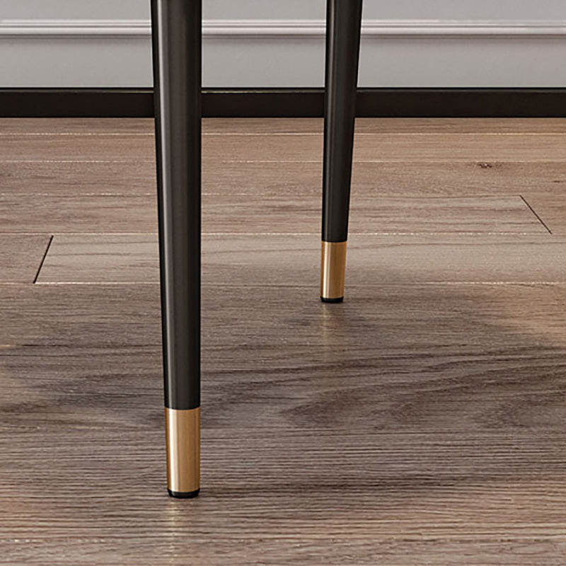 Scandinavian Home Side Chair Metal Upholstered Parsons Dining Room Chair Clearhalo ' kitchen&dining_furn' 'Dining Chairs' 'Dining Tables & Seating' 'dining_chair' 'furn' 'furn_dining_chair' 'Furniture' 'furniture_dining_chair' 'Kitchen & Dining Furniture' 'kitchen' 4421651