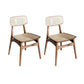 Traditional Wood Dining Armless Chair Wicker Dining Chair for Restaurant Use Walnut 2 Piece Set Clearhalo ' kitchen&dining_furn' 'Dining Chairs' 'Dining Tables & Seating' 'dining_chair' 'furn' 'furn_dining_chair' 'Furniture' 'furniture_dining_chair' 'Kitchen & Dining Furniture' 'kitchen' 4421661