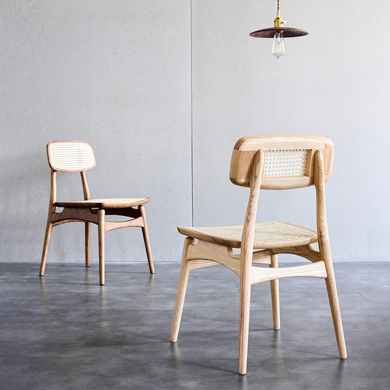 Traditional Wood Dining Armless Chair Wicker Dining Chair for Restaurant Use Clearhalo ' kitchen&dining_furn' 'Dining Chairs' 'Dining Tables & Seating' 'dining_chair' 'furn' 'furn_dining_chair' 'Furniture' 'furniture_dining_chair' 'Kitchen & Dining Furniture' 'kitchen' 4421671