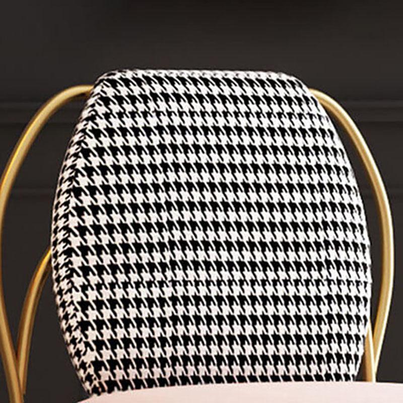 Glam Style Dining Chairs Kitchen Dining Armless Chair with Metal Legs Clearhalo ' kitchen&dining_furn' 'Dining Chairs' 'Dining Tables & Seating' 'dining_chair' 'furn' 'furn_dining_chair' 'Furniture' 'furniture_dining_chair' 'Kitchen & Dining Furniture' 'kitchen' 4421688