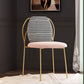 Glam Style Dining Chairs Kitchen Dining Armless Chair with Metal Legs Clearhalo ' kitchen&dining_furn' 'Dining Chairs' 'Dining Tables & Seating' 'dining_chair' 'furn' 'furn_dining_chair' 'Furniture' 'furniture_dining_chair' 'Kitchen & Dining Furniture' 'kitchen' 4421691