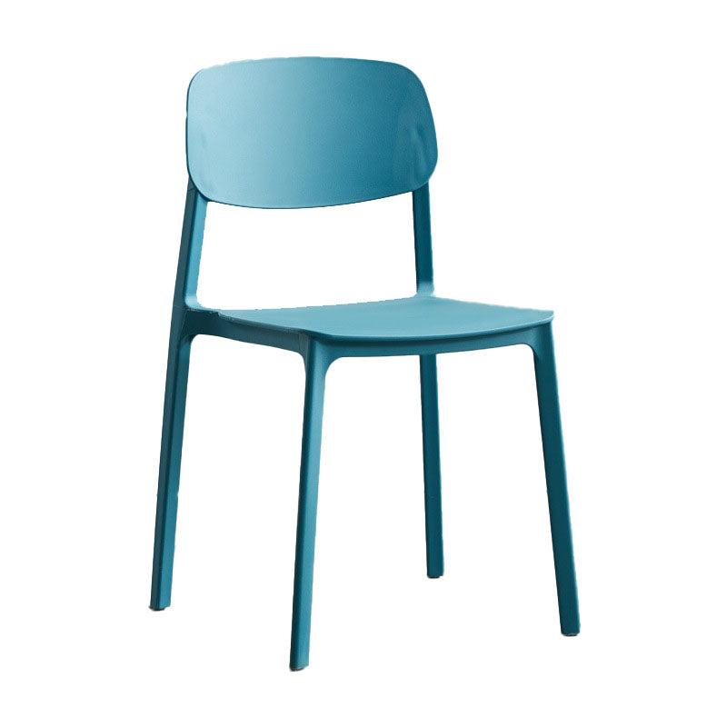 Conference Room Scandinavian Plastic Side Chair Matte Finish Open Back Dining Chair Clearhalo ' kitchen&dining_furn' 'Dining Chairs' 'Dining Tables & Seating' 'dining_chair' 'furn' 'furn_dining_chair' 'Furniture' 'furniture_dining_chair' 'Kitchen & Dining Furniture' 'kitchen' 4421702