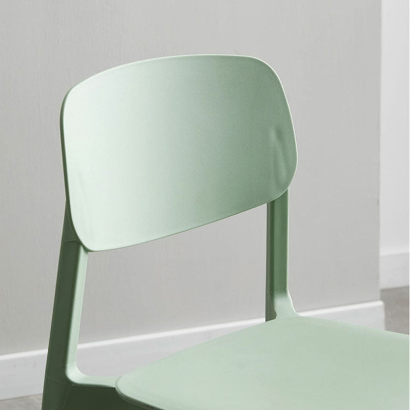 Conference Room Scandinavian Plastic Side Chair Matte Finish Open Back Dining Chair Clearhalo ' kitchen&dining_furn' 'Dining Chairs' 'Dining Tables & Seating' 'dining_chair' 'furn' 'furn_dining_chair' 'Furniture' 'furniture_dining_chair' 'Kitchen & Dining Furniture' 'kitchen' 4421704